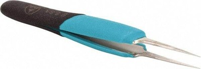 Weller Erem E5SA Ultra-Fine Precision Ergonomic Tweezers, ESD-Safe, 5-1/2'' OAL