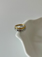 Damen schön elegant Ring Gold Silber 18k vergoldet Geschenk Frauen Wasserfest