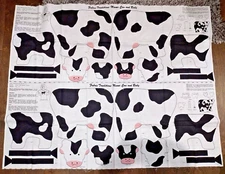 Mama Cow and Baby - Cut and Sew Double Fabric Panel