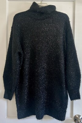 oversized sweater dress h&m Cable Knit Chunky Oversize in White XS low dropped shoulders and long sleeves. Women's Dark gray melange Rib-knit