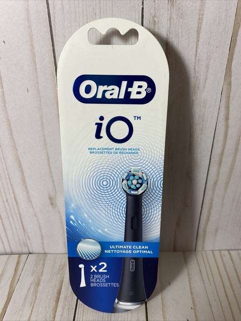 oral b io gentle care replacement brush heads black