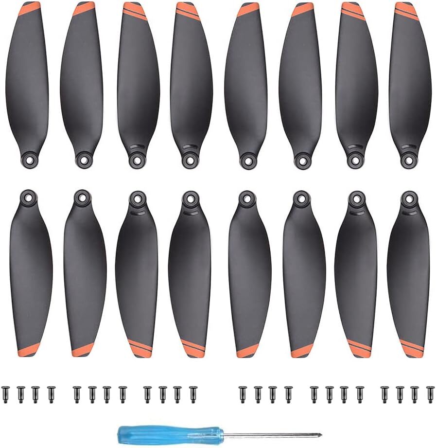 16Pcs Mini 2 Propellers Replacement Low Noise and Quick Release Blades Props