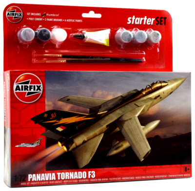 Airfix Lockheed Panavia Tornado F3 W/ Glue, Paints & Brushes 1:72 Model A55301