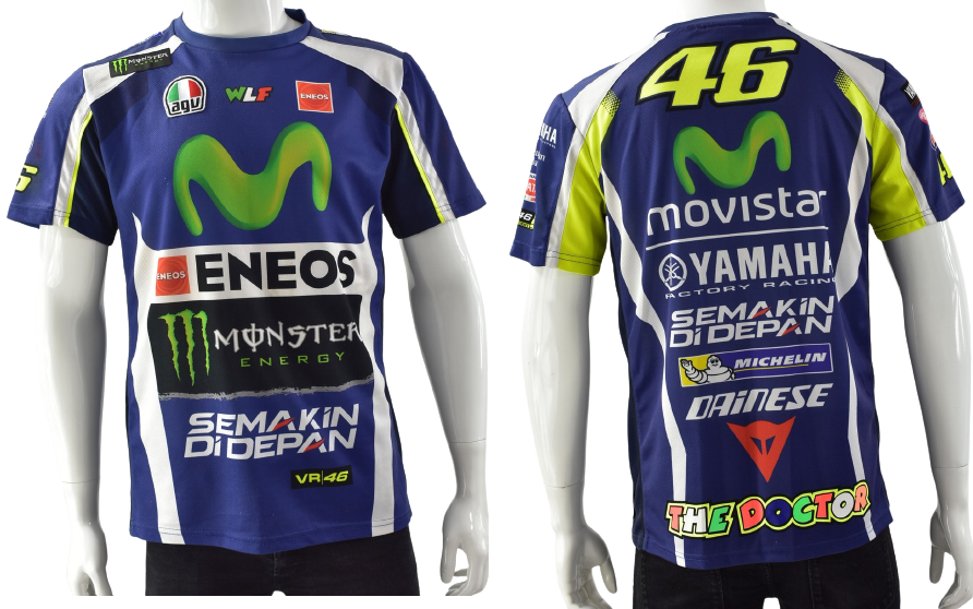 YAMAHA VR46 VALENTINO ROSSI italia MOTOGP tee shirt SIZE M YAMAHA VR46 VALENTINO ROSSI italia MOTOGP tee shirt SIZE M