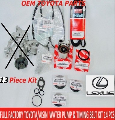 NEW LEXUS GS300 IS300 98 - 05 FULL FACTORY TOYOTA 13 Pcs TIMING BELT KIT