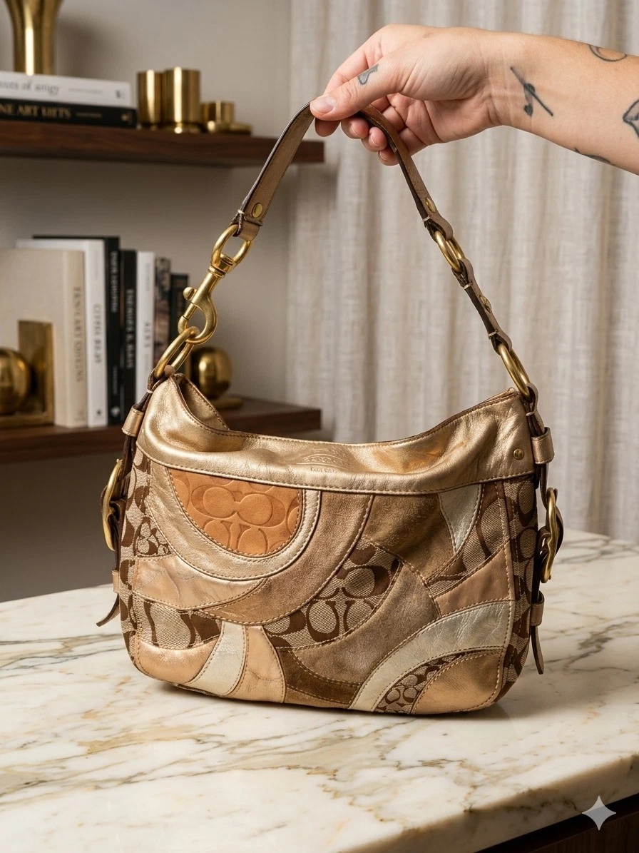 Coach Hobo Bags Gold Bags & Handbags for Women for sale | eBay