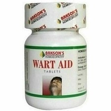 Bakson Wart Aid 75 Tabs Genital Removal Strong Wart Aid Pure Homeopathic