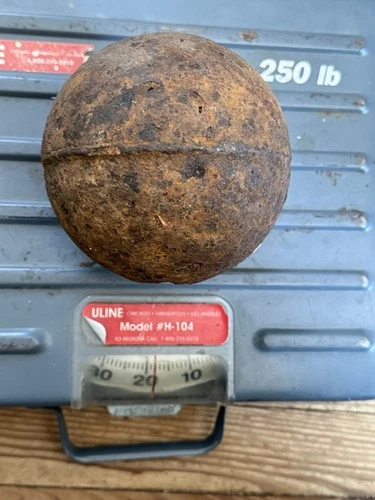 Dug Civil War  💥 🇺🇸 💣  Confederate 18# Cannonball