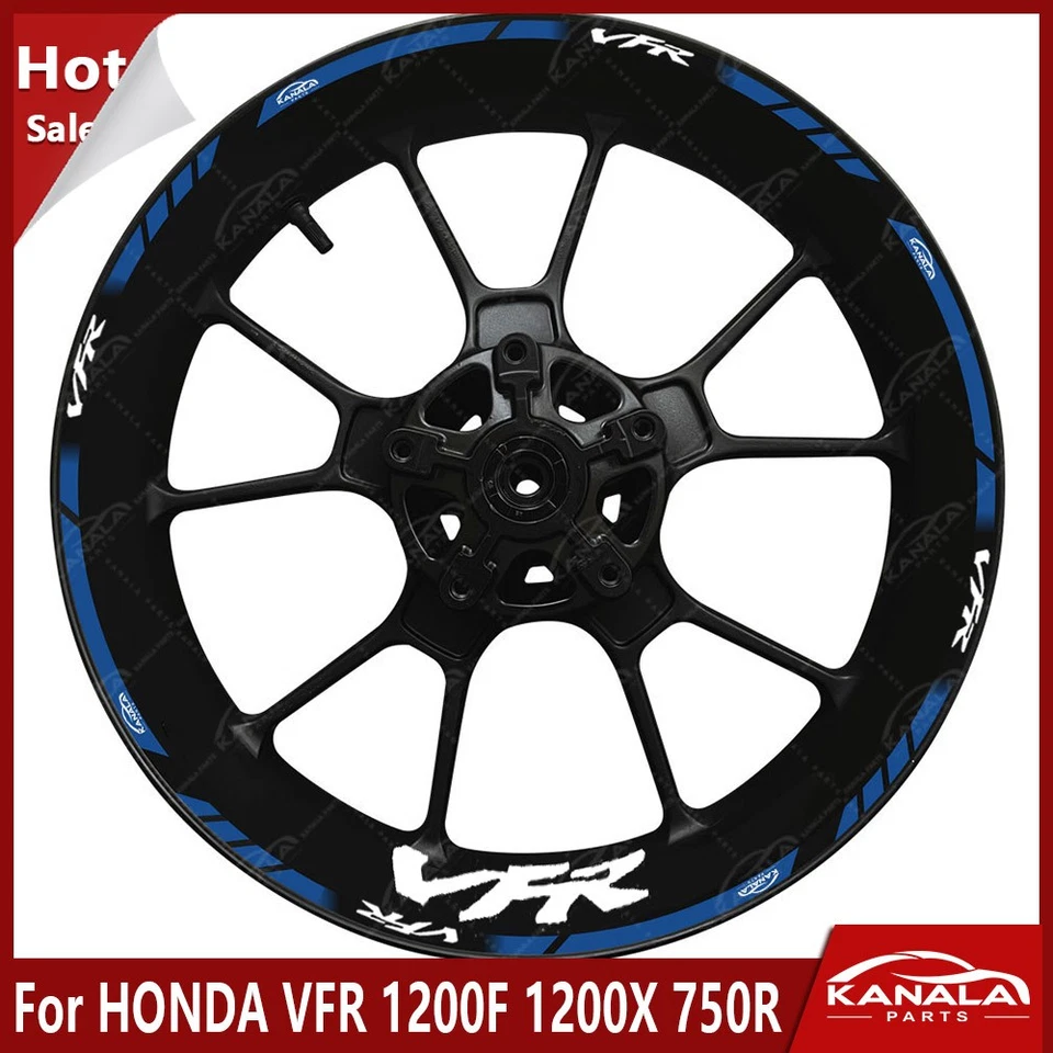 For HONDA VFR 1200F 1200X 750R Motorcycle wheel Waterproof decals stickers New Foto 4 de 4