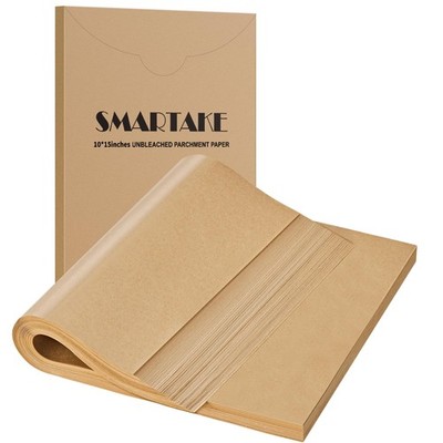 200 Pcs Unbleached Parchment Paper Baking Sheets 10x15 Inches Non-Stick Precu...