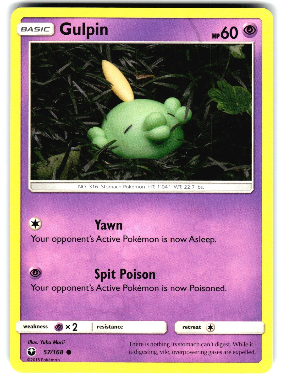 Gulpin Common SM - Celestial Storm 57/168 NM