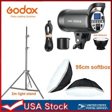 Godox SK300II-V Strobe Flash Monolight  95cm Softbox Bowens,2m light stand KIT