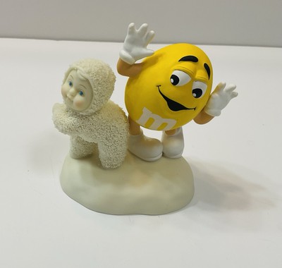 Department 56 Snowbabies M&M s  I'm Nuts About Dancing   Figurine Yellow NO BOX