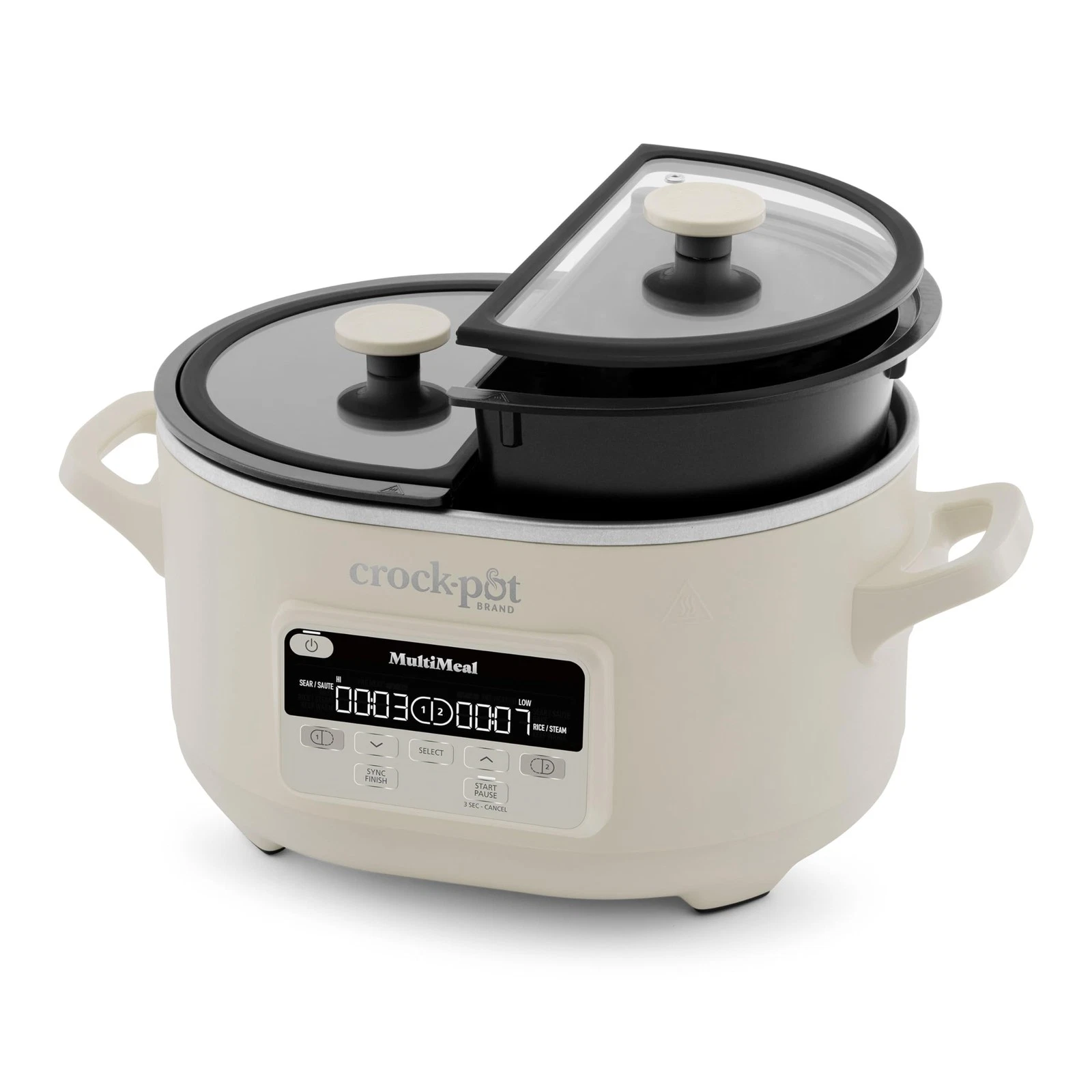 Crock-Pot MultiMeal Multicooker and Programmable Slow 8 Quarts, Off-White