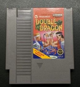 1988 Nintendo NES Entertainment System Double Dragon Game, Manual, Sleeve