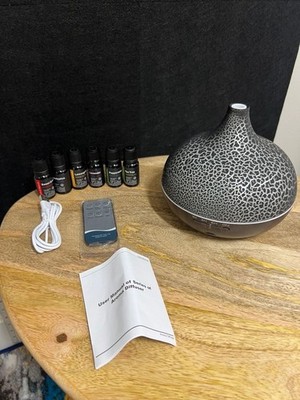 Life Of Leisure 550ML Ultrasonic Aroma Diffuser with 6 Essential Oils