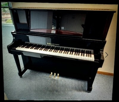 Kohler & Campbell UPRIGHT PIANO Satin Ebony Polished VeryGood Condition No Bench