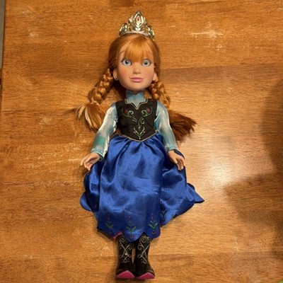 princess anna blue dress Posh Peanut Toddler Girl's Disney Frozen Anna Twirl Dress in Blue, 2 Toddler, Viscose from Bamboo