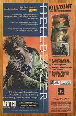 2004 Vertigo Comics Hellblazer/Killzone PS2 Print Ad/Poster Tim Bradstreet Art