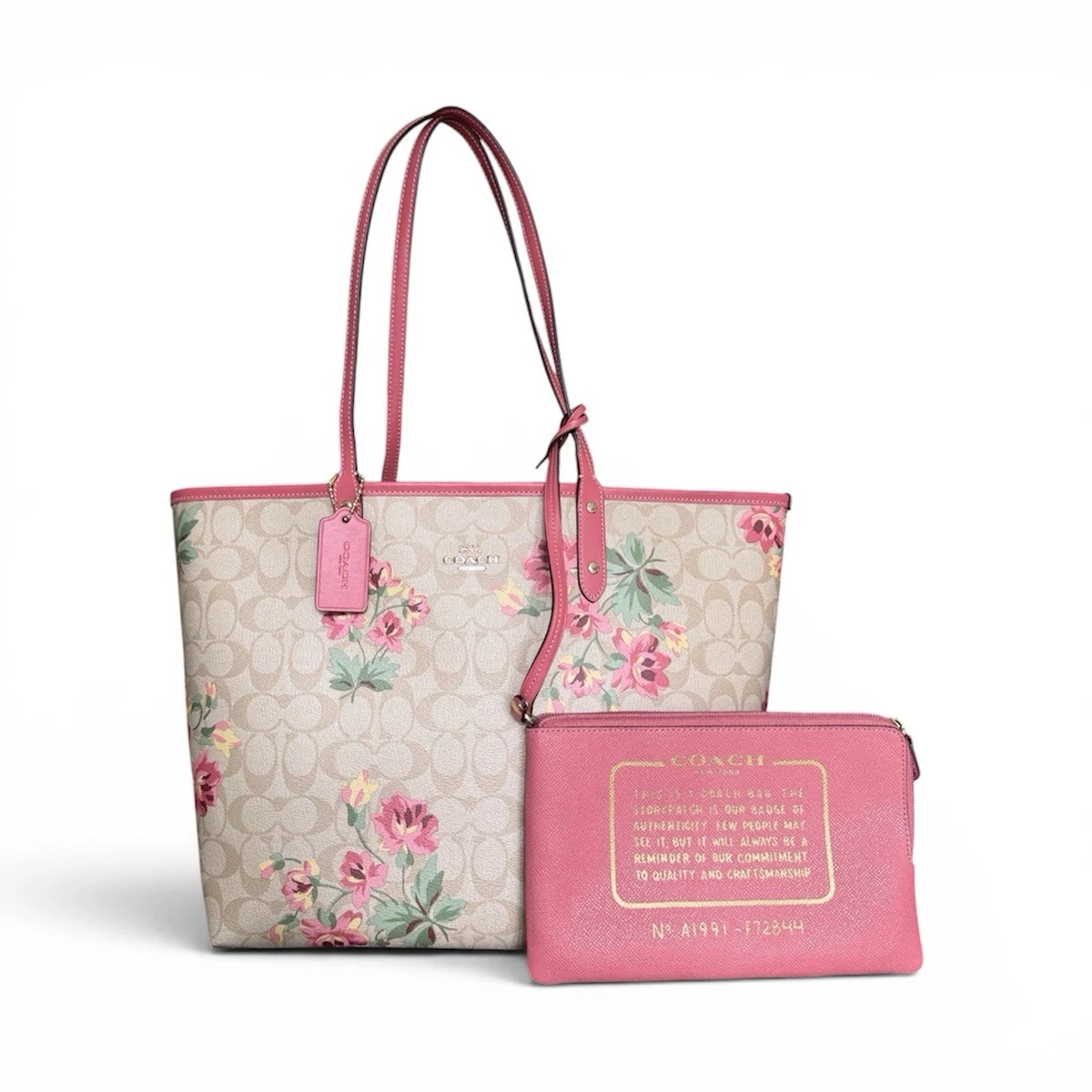 Coach Pink Tote Bags & Handbags for Women for sale | eBay