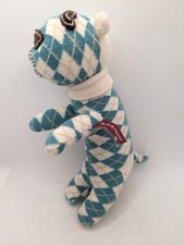 ⭐ Mamas & Papas Odd Socks Sausage Dog Soft Toy Teddy Bear Green Argyle Cuddly