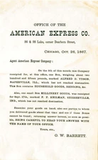 American Express Co. - Shipping Broadside - Express
