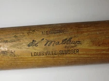 1960s Vintage Eddie Mathews Baseball Bat Milwaukee Braves Hillerich&Bradsby 125