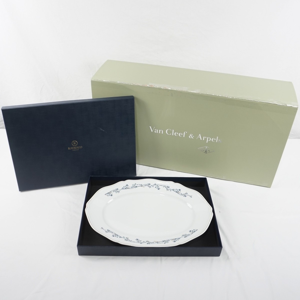 Raynaud Limoges For Van Cleef & Arpels Platter Porcelain Floral