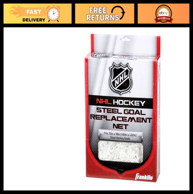 72'' Official Size Hockey Goal Replacement Net - Easy Attach Outdoor Netting, Whi