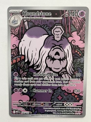 Houndstone 145/132 MEG Mega Evolution 2025 Pokemon Card Illustration Rare - NM
