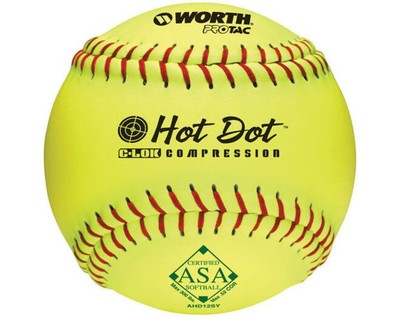Worth AHD12SY 12'' Pro Tac Hot Dot (52/300) Slowpitch ASA