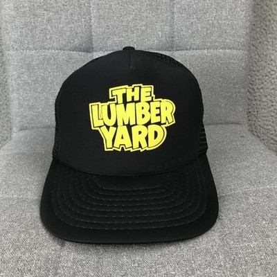 Speedway The Lumber Yard Hat Cap Trucker Snap Back One Size Black Mens Baseball