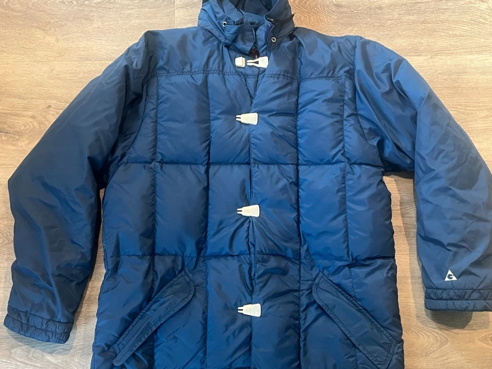 Vintage 1970s GERRY Down Jacket Duffle Coat Toggle Plastic Clasp Puffer Parka - Image 3 of 4