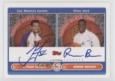 2006 Topps Rookie Photo Shoot Dual Jordan Farmar Ronnie Brewer #RSD-FB Auto 3c7