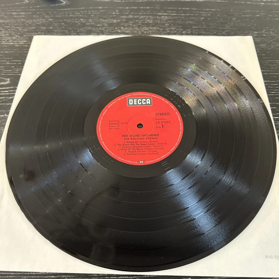 No Stone Unturned by The Rolling Stones 1973 Decca Germany SLK 17038-P PO~M-/VG+ - Image 3 of 4