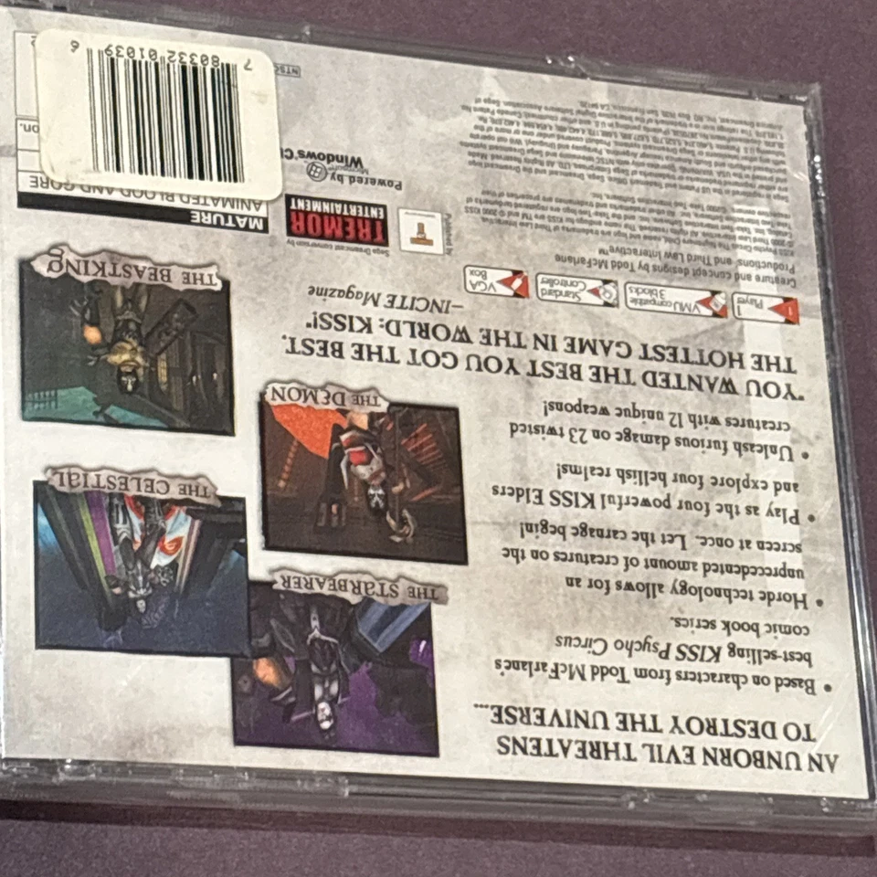 Kiss Psycho Circus: The Nightmare Child (Sega Dreamcast, 2000) Sealed - Image 4 of 4