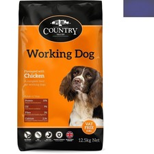 Complete Dry Dog Food with Chicken, 12.5kg - High Fiber for Healthy Digestion 1.92 per kilo