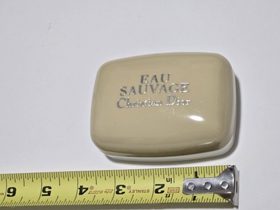 Vintage Christian Dior Eau Sauvage 80g 2.7oz Savon Soap In Case Paris France NOS