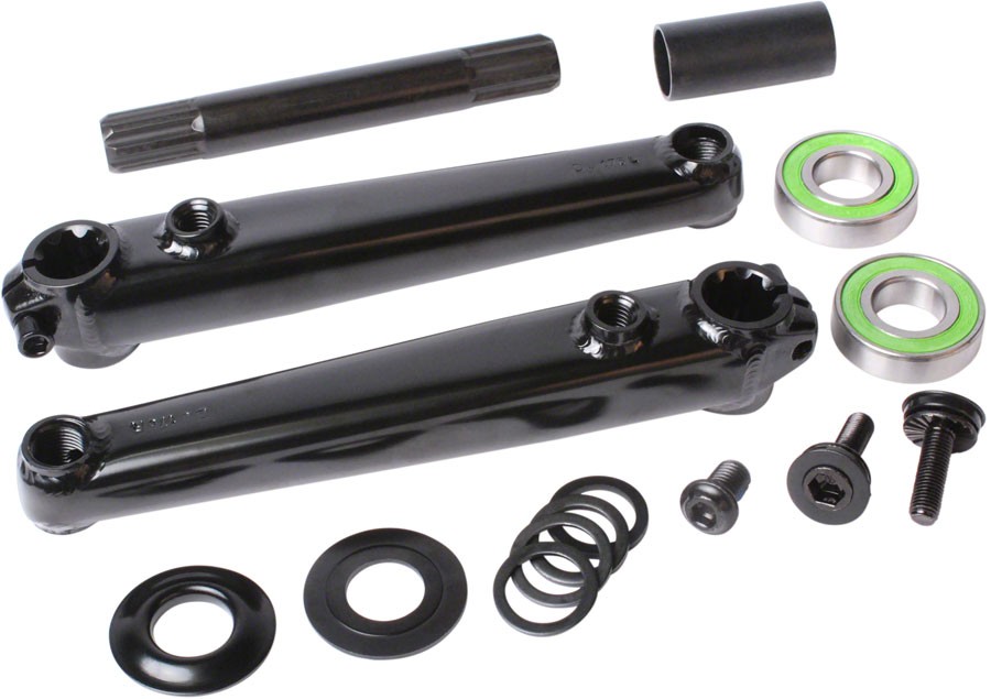 Sunday Saker v2 3-Piece Steel BMX Crankset 170mm with Mid BB, RHD/LHD Compatible