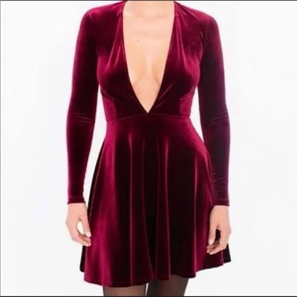 American Apparel Velvet Solid Dresses for Women for sale | eBay