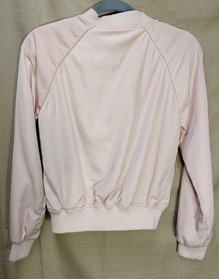 FULL TILT - BOMBER JACKET - BABY PINK - LINED - ZIP FRONT - Womens SIZE SMALL - Image 2 of 4