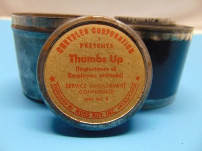 Chrysler Thumbs Up Management Conference advertise Film Strip movie unit 3 Ross