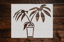 House Plant Stencil - Art and Wall Stencil