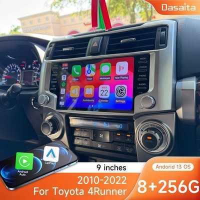 Dasaita 9'' Car Stereo for Toyota 4Runner 2010-2023 Carplay Bluetooth WiFi 4G LTE