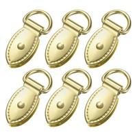 6Er-Set Metall-Clips FüR Taschen [Cyan Hellgold]