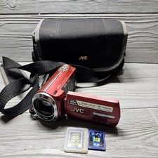 JVC Everio G Series 45X Zoom Camcorder. 80GB Hard Disk GZ-MG750 -RED Complete