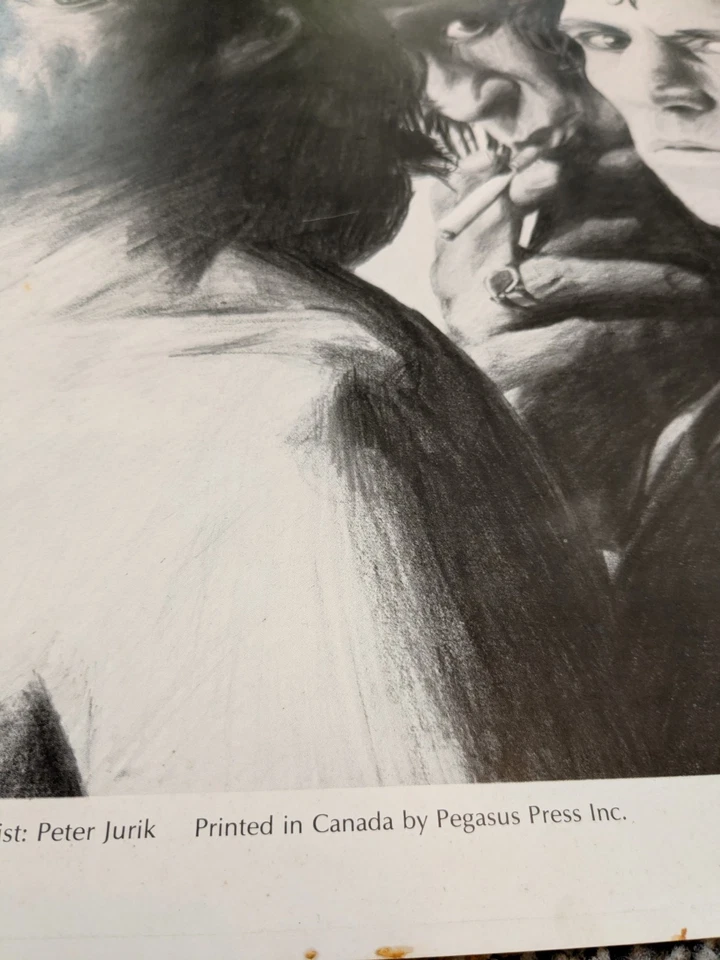 1986 Rolling Stones Art Print by Peter Jurik - Signed - CBS Records Vintage - Image 3 of 4