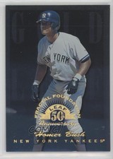 1998 Leaf Fractal Foundation Gold Leaf Rookie 2198/3999 Homer Bush #196 0l2