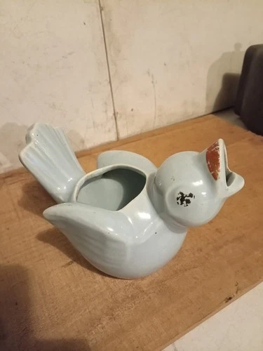 Vintage Shawnee Bird Planter Robin Egg Blue Pastels USA Stamp