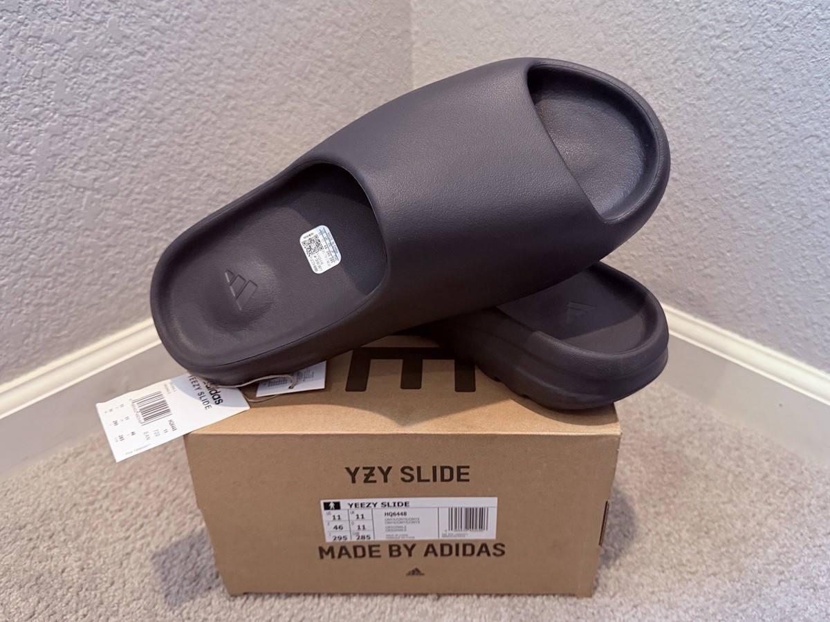 Adidas Yeezy Slides \'Onyx\' HQ6448 MENS SIZE 10 Adidas Yeezy Slide Onyx | HQ6448 main image 4